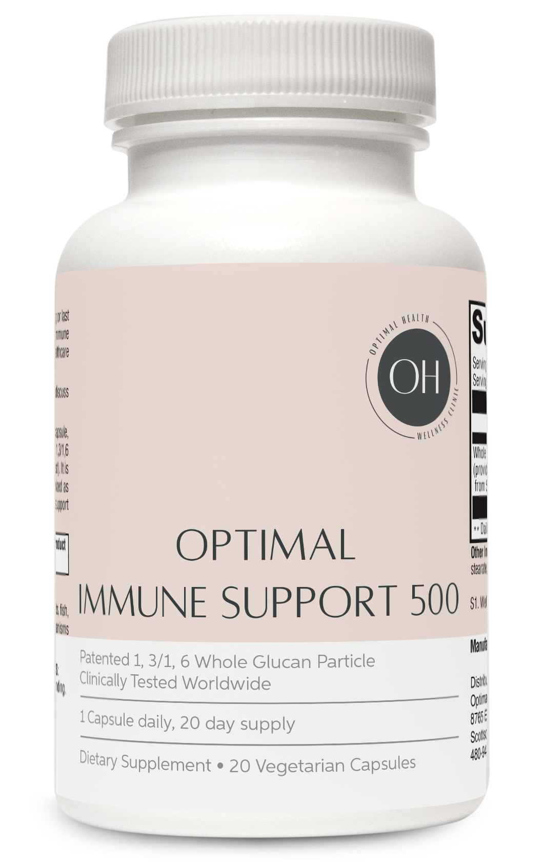 Optimal Immune Support 500 20 Capsules