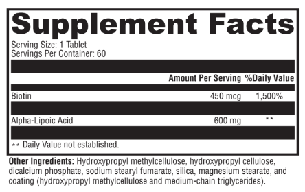Optimal ALA Liver & Nerve Support 60 Tablets