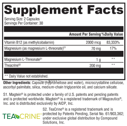 Optimal Magnesium Brain Support 60 Capsules