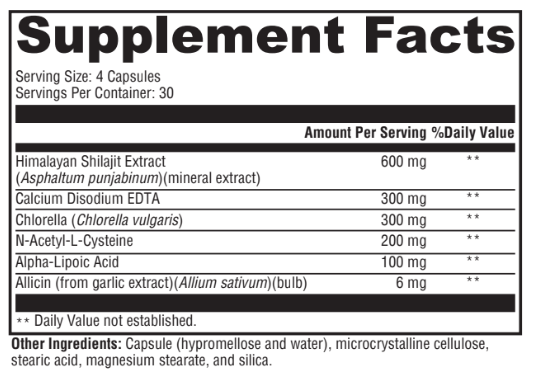 Optimal Chelation Support 120 Capsules