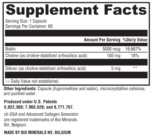 Optimal Collagen Support for Hair, Skin, Nails 60 Capsules