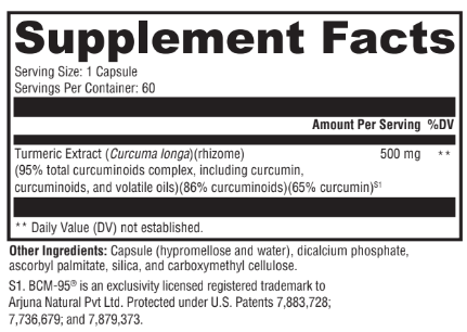 Optimal Curcumin 60 capsules