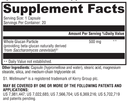 Optimal Immune Support 500 20 Capsules