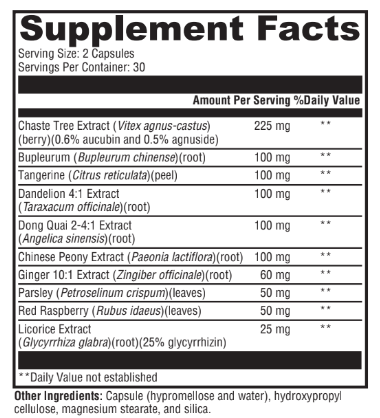Optimal Menstrual Cycle Support 60 Capsules
