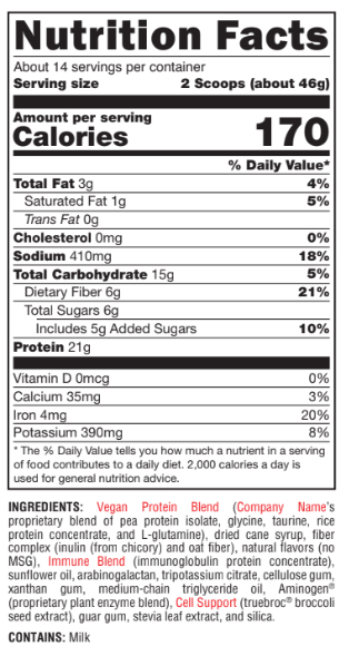 Optimal Protein Shake Vanilla 14 Servings