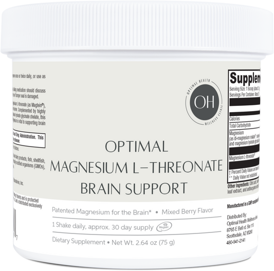 Optimal Magnesium L-Threonate Brain Support Mixed Berry 30 Servings
