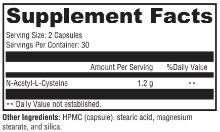 Optimal NAC Lung & Liver Detox Support 60 capsules